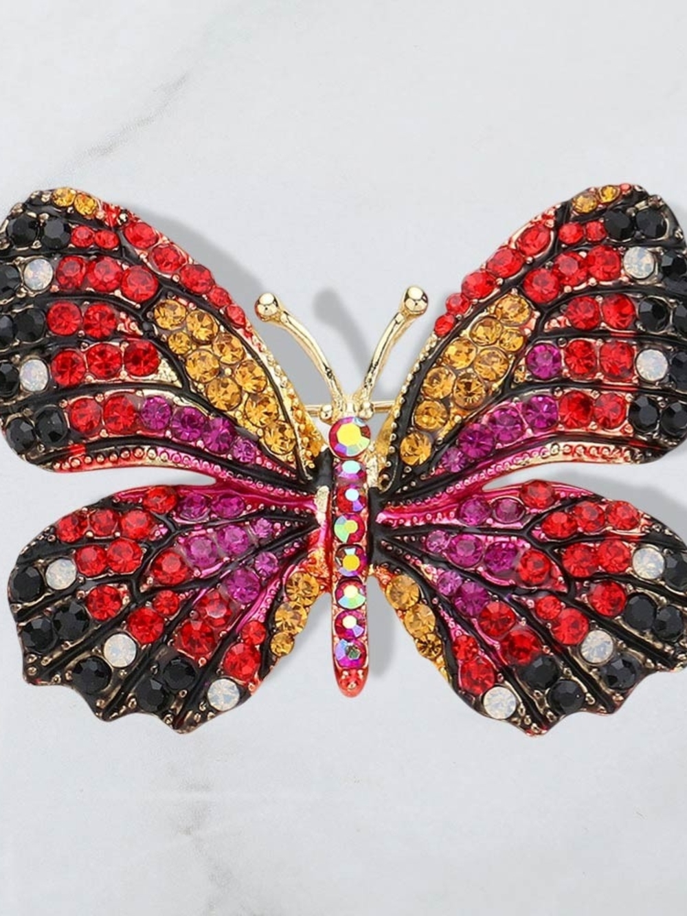 Colorful Butterfly Brooch